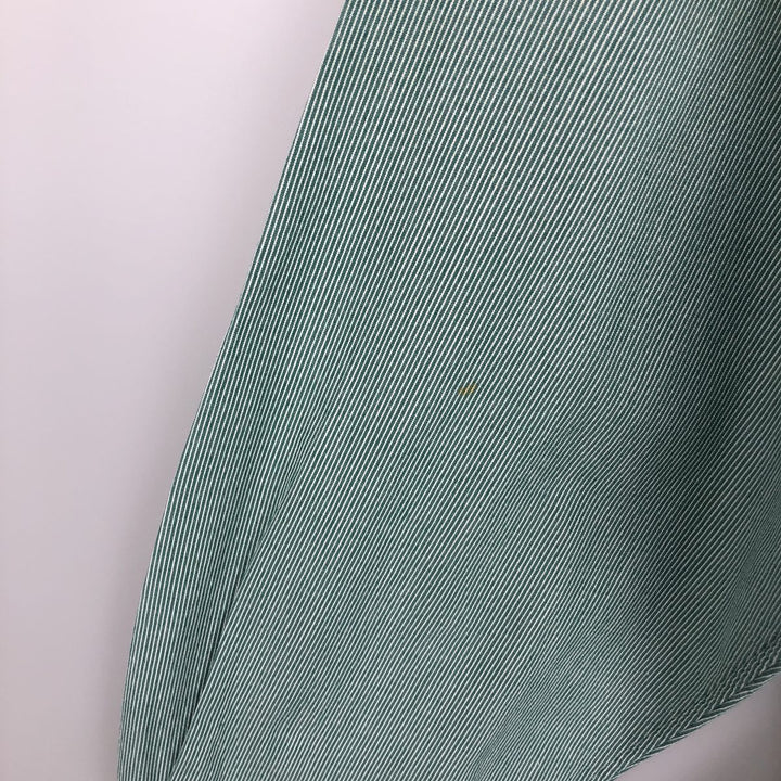 Ralph Lauren YARMOUTH Long Sleeve Button-Down Striped Shirt, Men's Size L cotton green type Vintage Second Hand