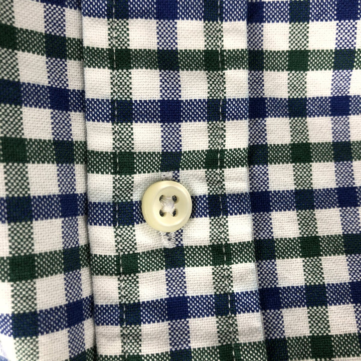 Ralph Lauren long sleeve button down check shirt, men's XL size cotton white type Vintage Second Hand