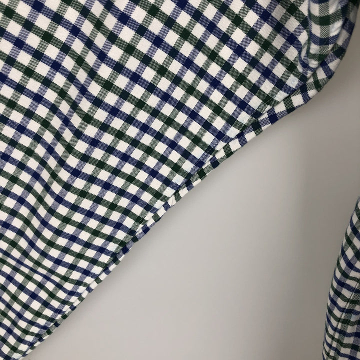 Ralph Lauren long sleeve button down check shirt, men's XL size cotton white type Vintage Second Hand