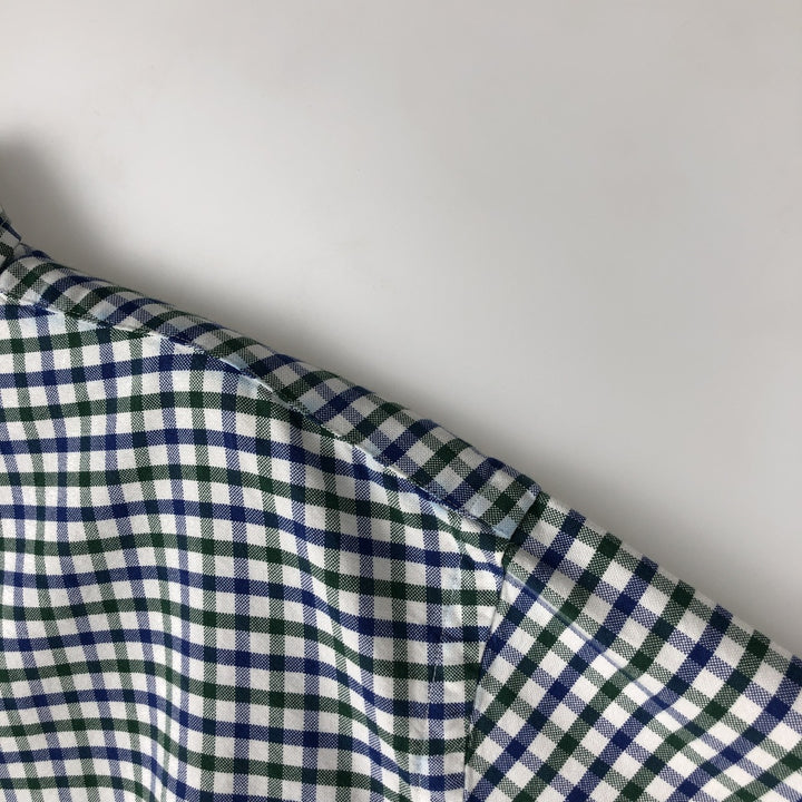 Ralph Lauren long sleeve button down check shirt, men's XL size cotton white type Vintage Second Hand