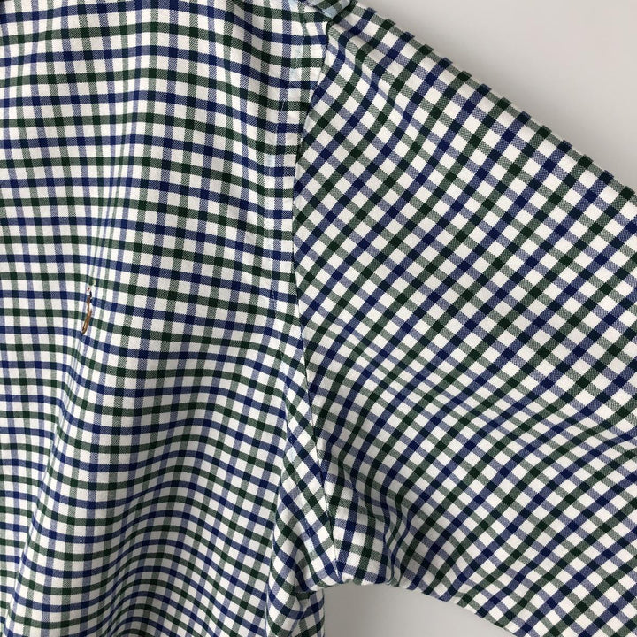 Ralph Lauren long sleeve button down check shirt, men's XL size cotton white type Vintage Second Hand