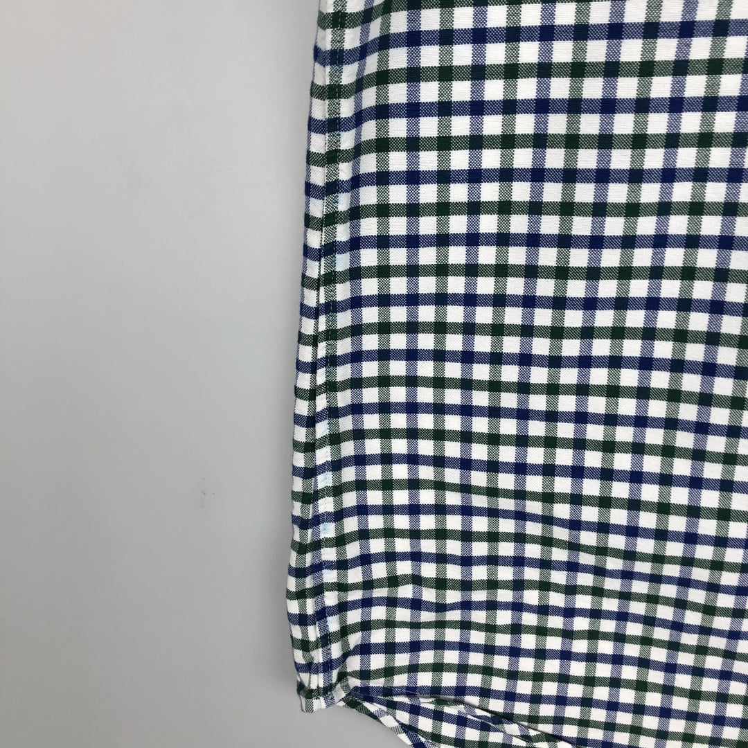 Ralph Lauren long sleeve button down check shirt, men's XL size cotton white type Vintage Second Hand