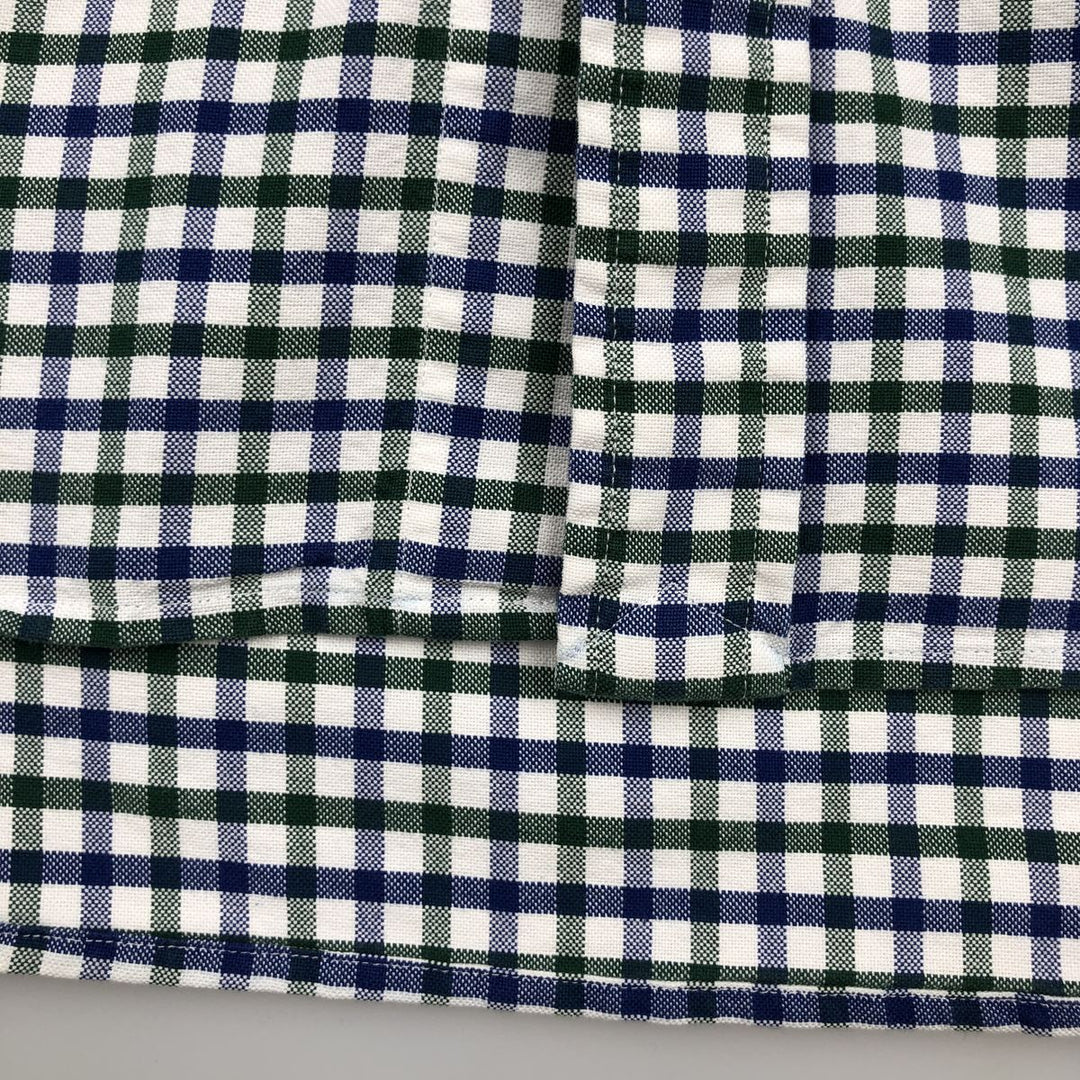 Ralph Lauren long sleeve button down check shirt, men's XL size cotton white type Vintage Second Hand