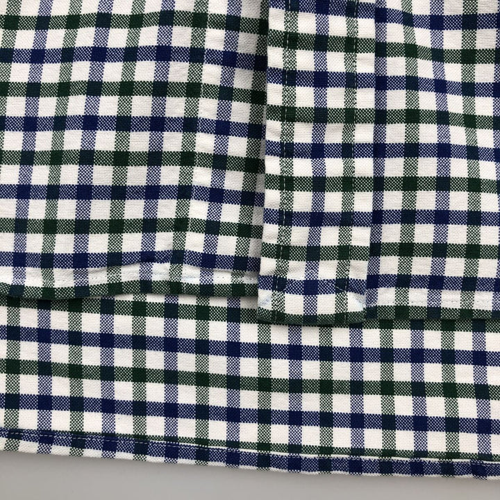 Ralph Lauren long sleeve button down check shirt, men's XL size cotton white type Vintage Second Hand