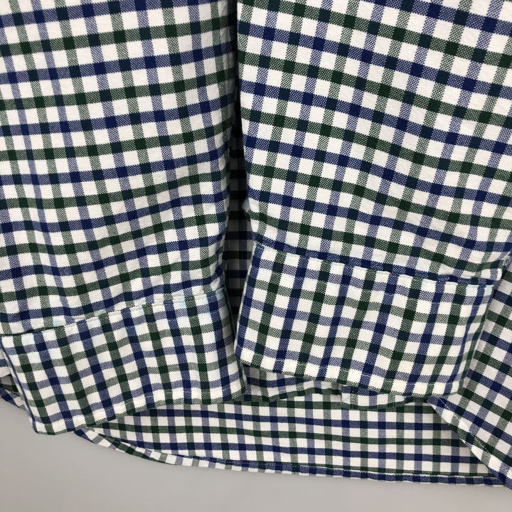 Ralph Lauren long sleeve button down check shirt, men's XL size cotton white type Vintage Second Hand