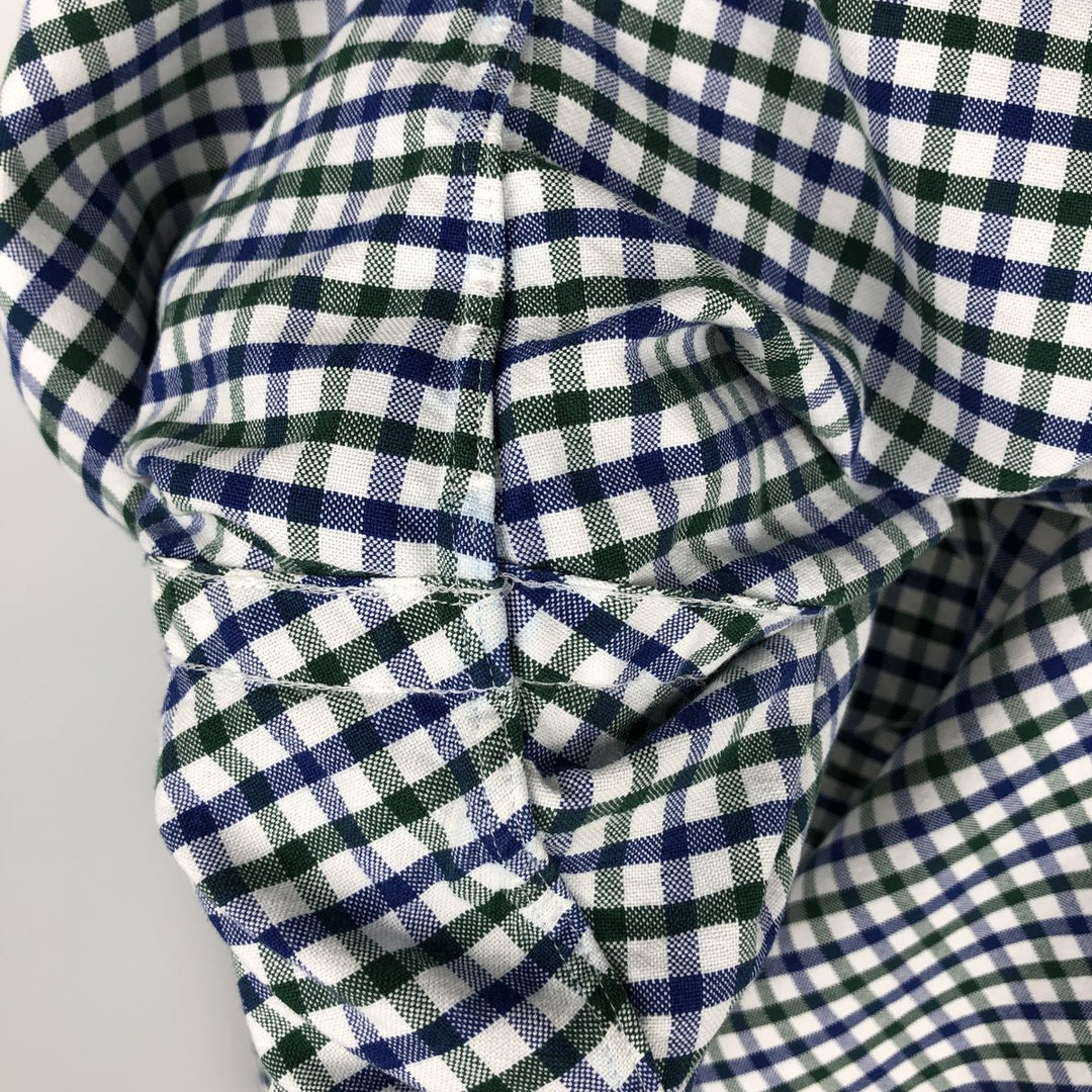 Ralph Lauren long sleeve button down check shirt, men's XL size cotton white type Vintage Second Hand