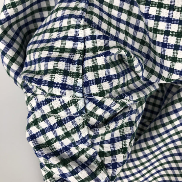 Ralph Lauren long sleeve button down check shirt, men's XL size cotton white type Vintage Second Hand