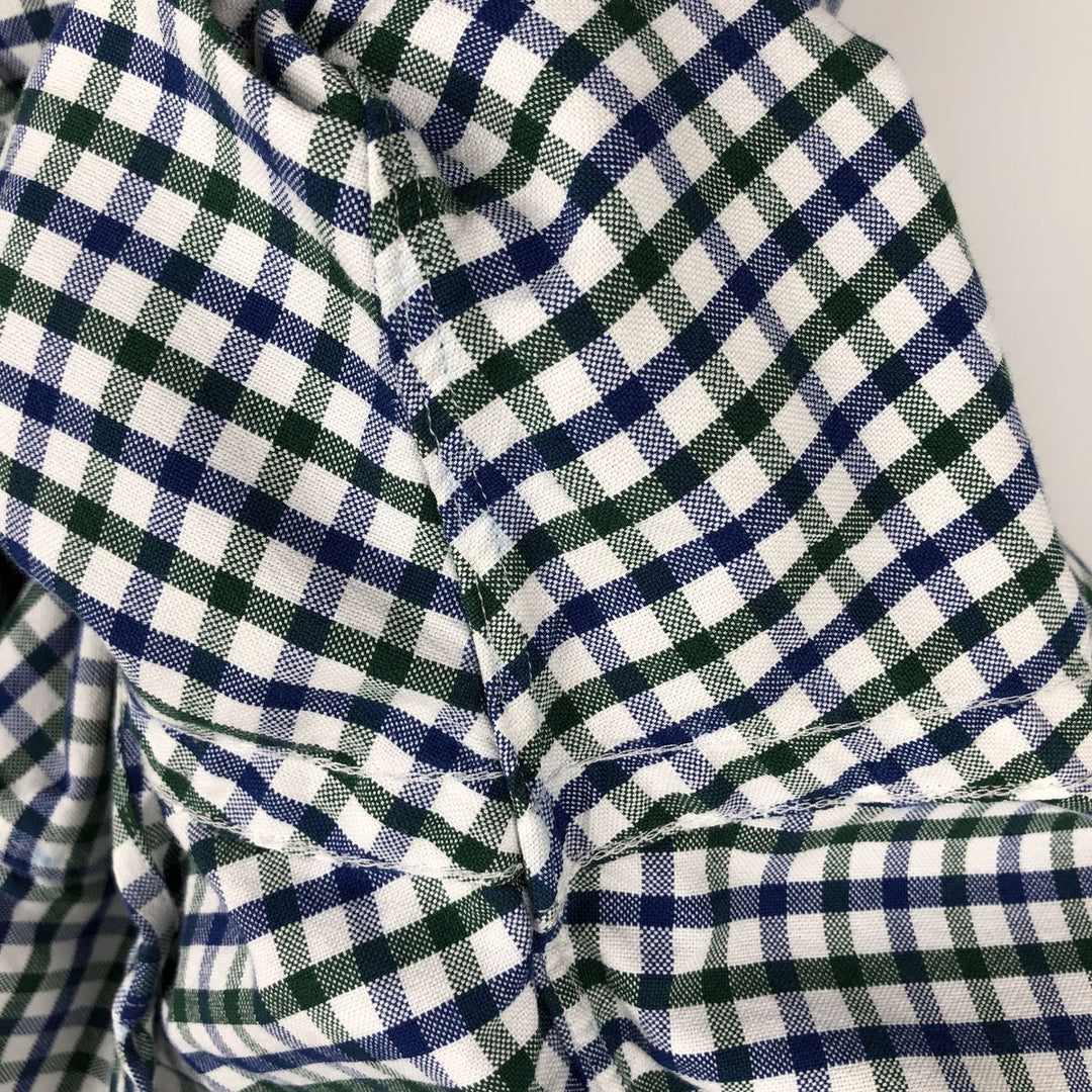 Ralph Lauren long sleeve button down check shirt, men's XL size cotton white type Vintage Second Hand