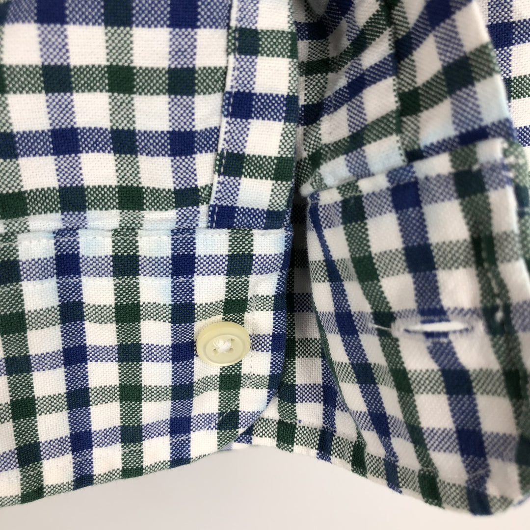 Ralph Lauren long sleeve button down check shirt, men's XL size cotton white type Vintage Second Hand