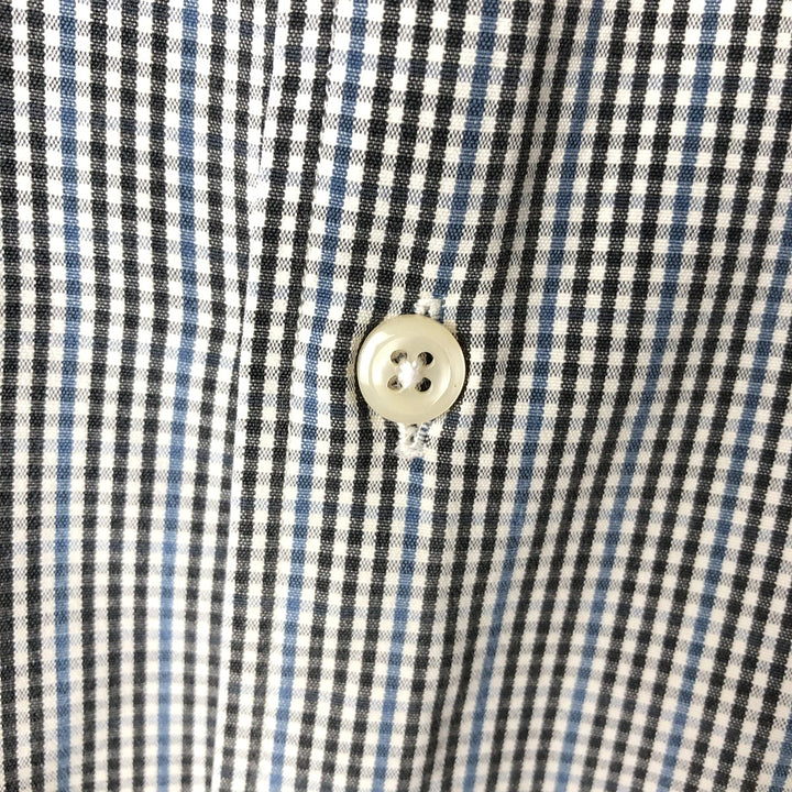 Ralph Lauren MARLOWE long sleeve button down check shirt, men's size M cotton white type Vintage Second Hand