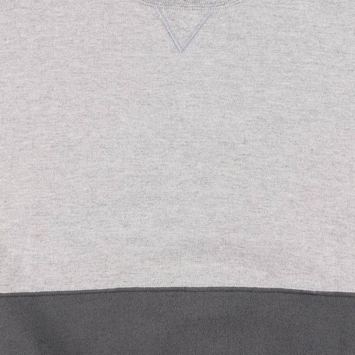 90'S Russell Two-Tone Plain Blank Sweatshirt, Made in USA, Men's Size L (Equivalent), Vintage polyester gray type Vintage Second Hand