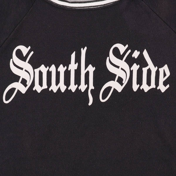 Vintage 80s-90'S printed sweatshirt, made in the USA, men's size XL cotton black type Vintage Second Hand