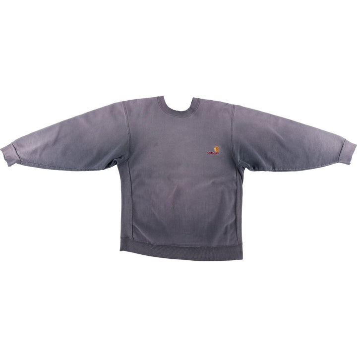 80s-90'S Carhartt Logo Sweatshirt, Men's Size L (approx.), Vintage unclear gray type Vintage Second Hand