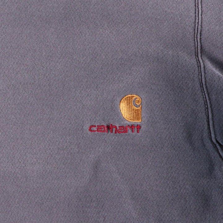 80s-90'S Carhartt Logo Sweatshirt, Men's Size L (approx.), Vintage unclear gray type Vintage Second Hand