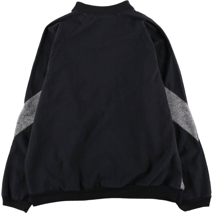 Playboy long-sleeved polo shirt with color blocking, men's size L equivalent. polyester black type Vintage Second Hand