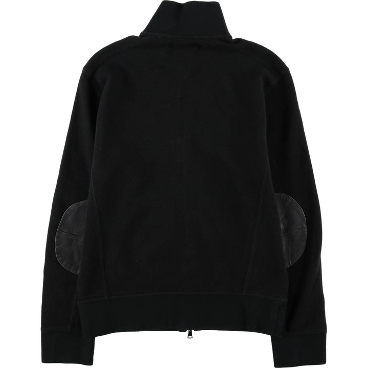 Ralph Lauren POLO by Ralph Lauren Piqué Big Pony Full-Zip Sweatshirt (Men's Size M) cotton black type Vintage Second Hand