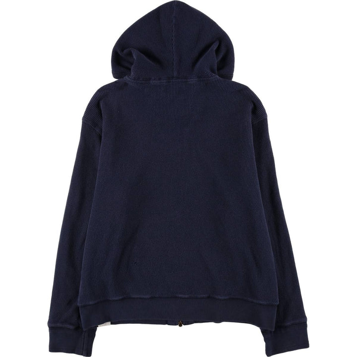 Ralph Lauren POLO by Ralph Lauren Thermal Sweat Full-Zip Hoodie, Men's XL cotton navy blue type Vintage Second Hand