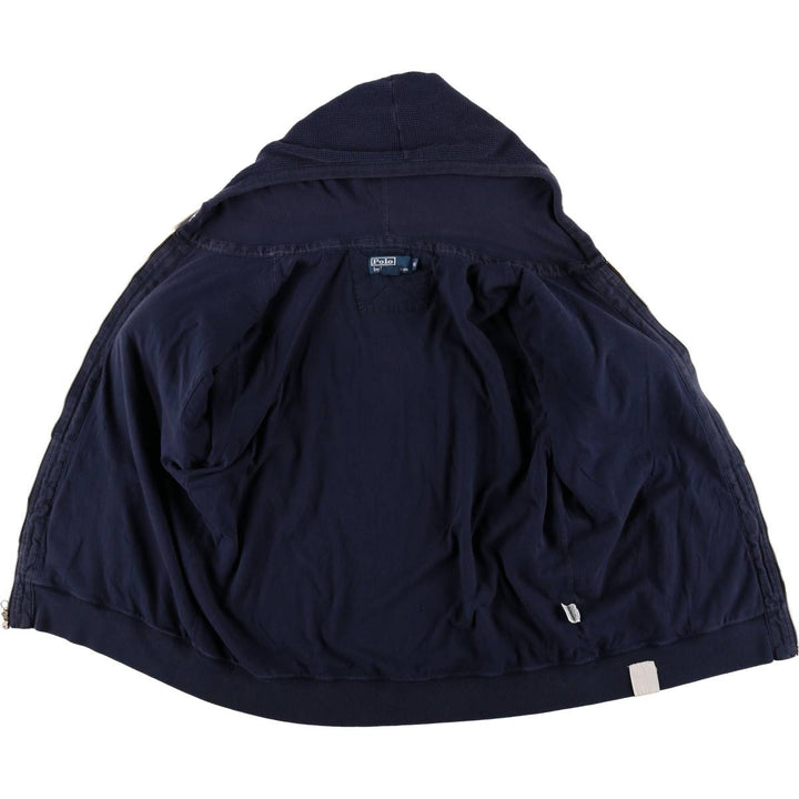Ralph Lauren POLO by Ralph Lauren Thermal Sweat Full-Zip Hoodie, Men's XL cotton navy blue type Vintage Second Hand