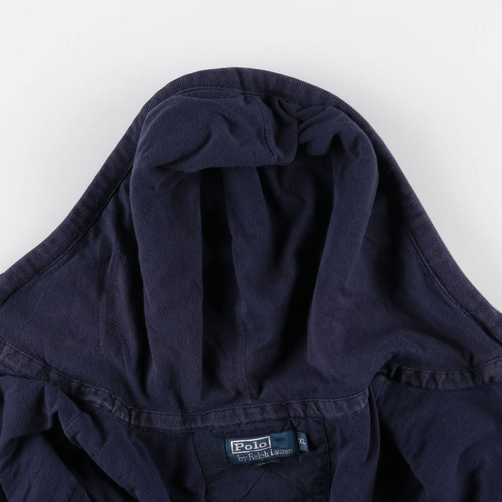 Ralph Lauren POLO by Ralph Lauren Thermal Sweat Full-Zip Hoodie, Men's XL cotton navy blue type Vintage Second Hand