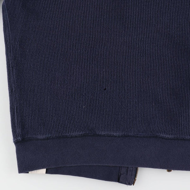 Ralph Lauren POLO by Ralph Lauren Thermal Sweat Full-Zip Hoodie, Men's XL cotton navy blue type Vintage Second Hand