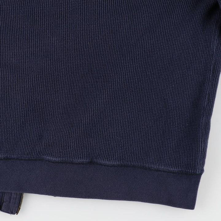 Ralph Lauren POLO by Ralph Lauren Thermal Sweat Full-Zip Hoodie, Men's XL cotton navy blue type Vintage Second Hand