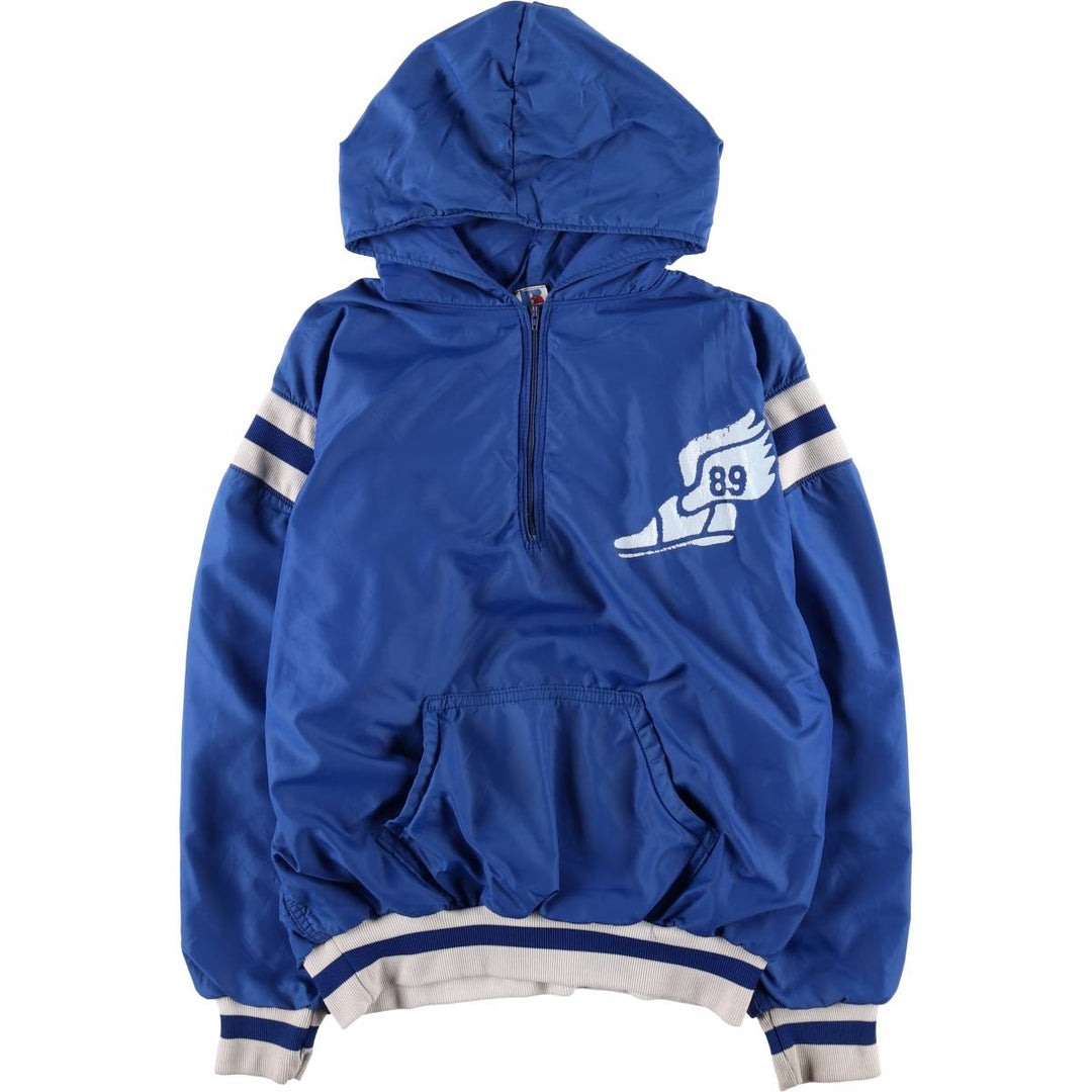 1990'S Russell Double-Faced Anorak Parka, Made in USA, Men's Size L (Equivalent), Vintage Nylon blue type Vintage Second Hand