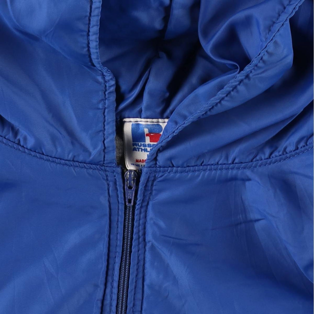 1990'S Russell Double-Faced Anorak Parka, Made in USA, Men's Size L (Equivalent), Vintage Nylon blue type Vintage Second Hand