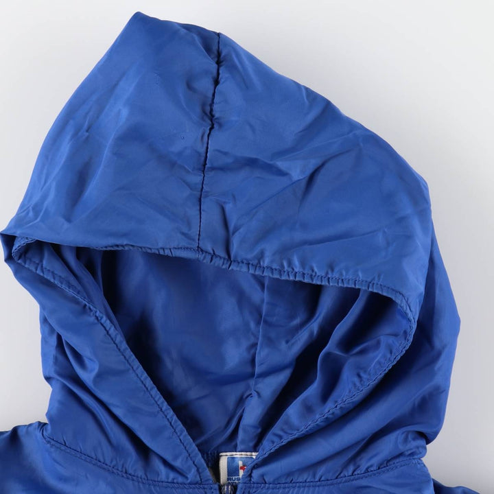 1990'S Russell Double-Faced Anorak Parka, Made in USA, Men's Size L (Equivalent), Vintage Nylon blue type Vintage Second Hand