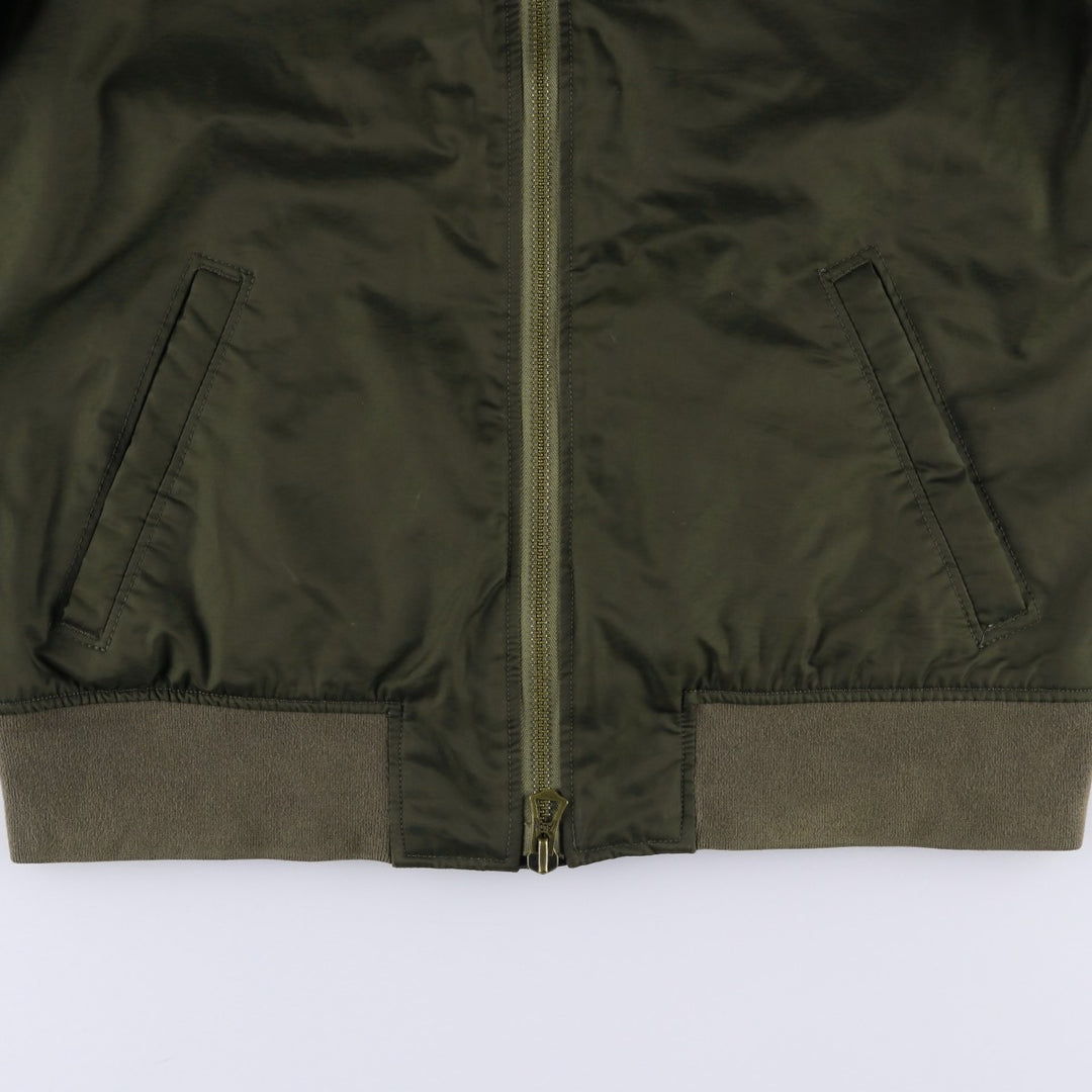 Abercrombie and Fitch MA-1 type padded military flight jacket, men's size XL. polyester Khaki type Vintage Second Hand