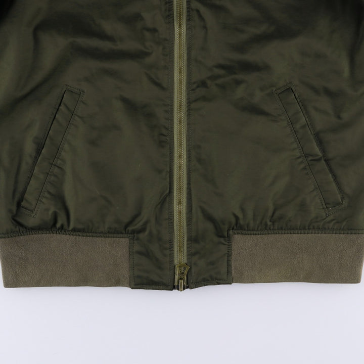 Abercrombie and Fitch MA-1 type padded military flight jacket, men's size XL. polyester Khaki type Vintage Second Hand