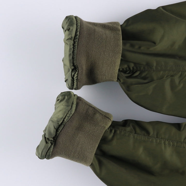 Abercrombie and Fitch MA-1 type padded military flight jacket, men's size XL. polyester Khaki type Vintage Second Hand