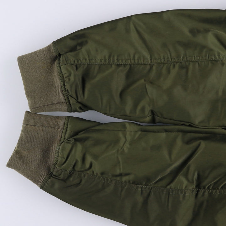 Abercrombie and Fitch MA-1 type padded military flight jacket, men's size XL. polyester Khaki type Vintage Second Hand