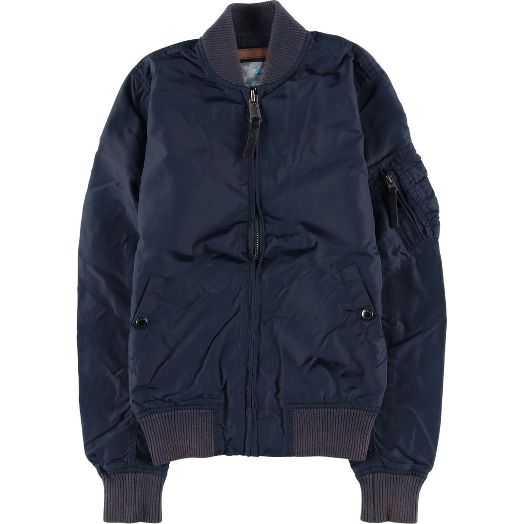 Civilian Alpha ALPHA Military Flight Jacket, Women's Size S (equivalent) Nylon navy blue type Vintage Second Hand