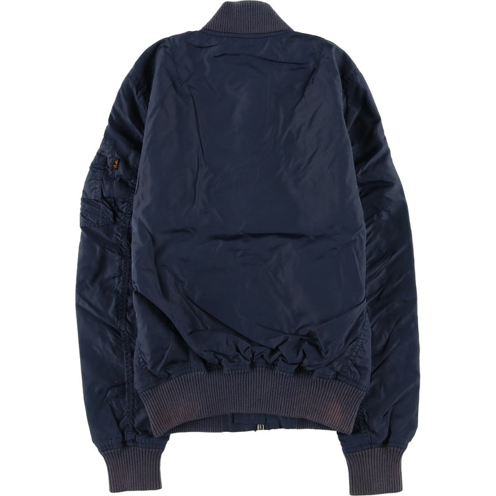 Civilian Alpha ALPHA Military Flight Jacket, Women's Size S (equivalent) Nylon navy blue type Vintage Second Hand