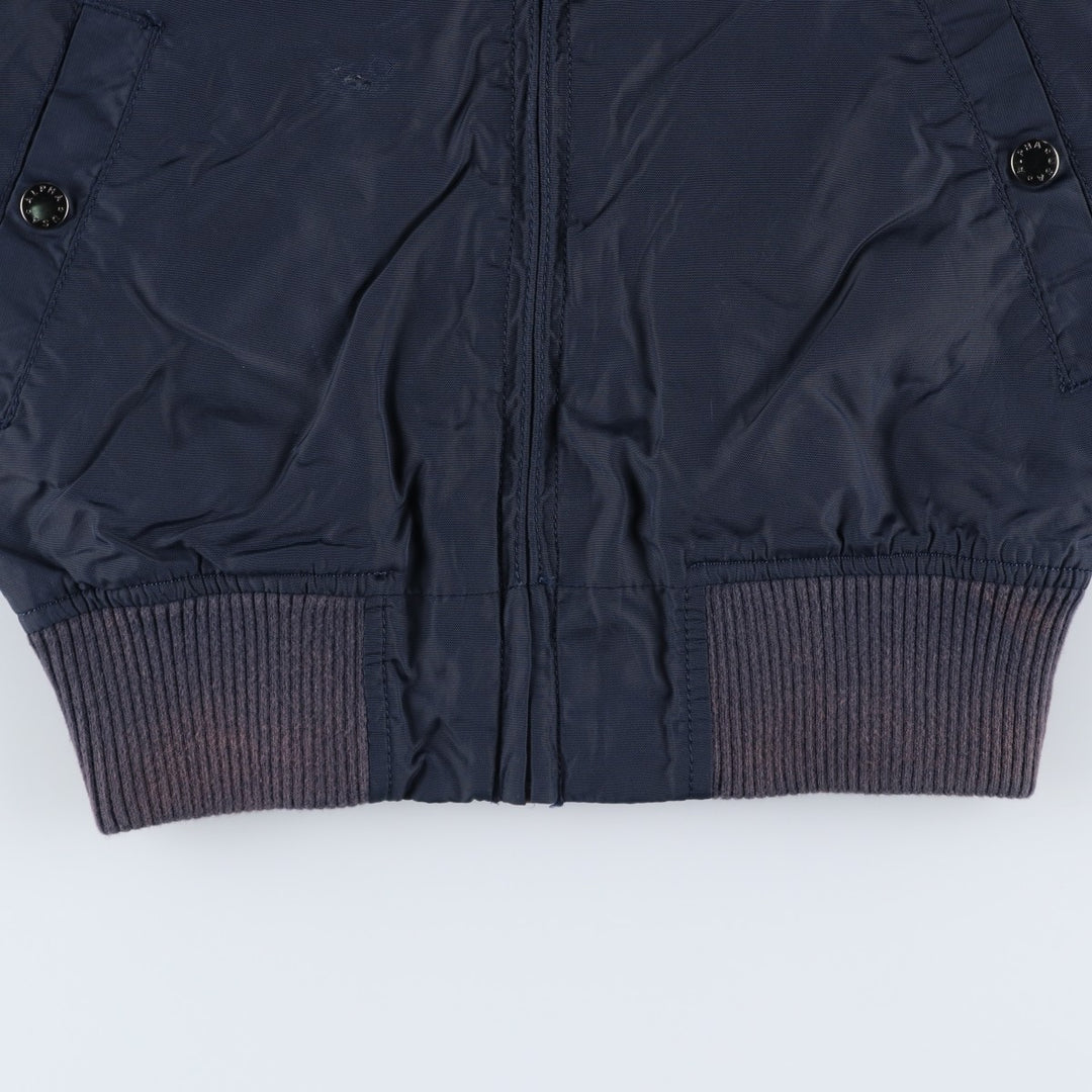 Civilian Alpha ALPHA Military Flight Jacket, Women's Size S (equivalent) Nylon navy blue type Vintage Second Hand