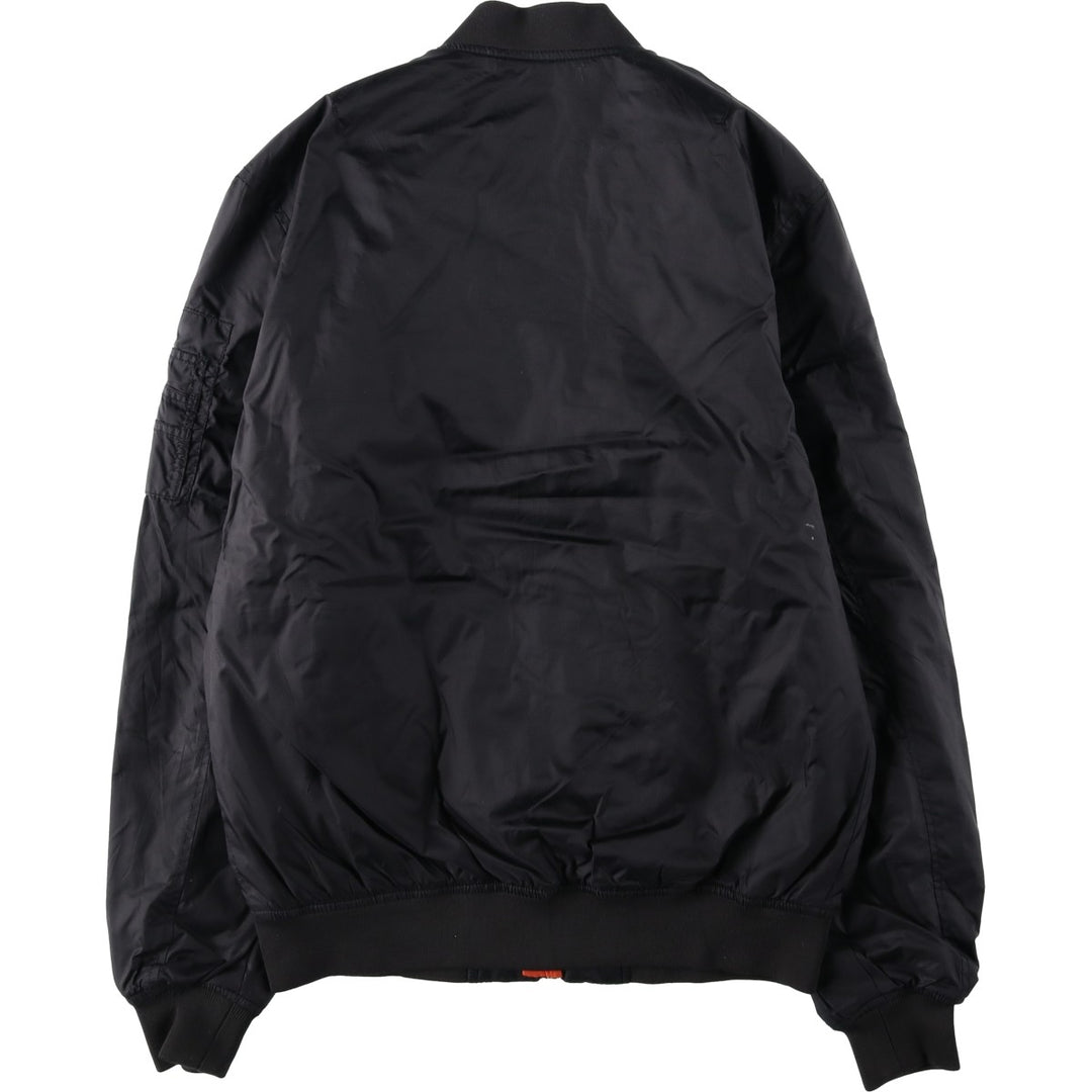 Civilian SCHOTT CWU-R Type Padded Military Flight Jacket, Men's Size Small Nylon black type Vintage Second Hand