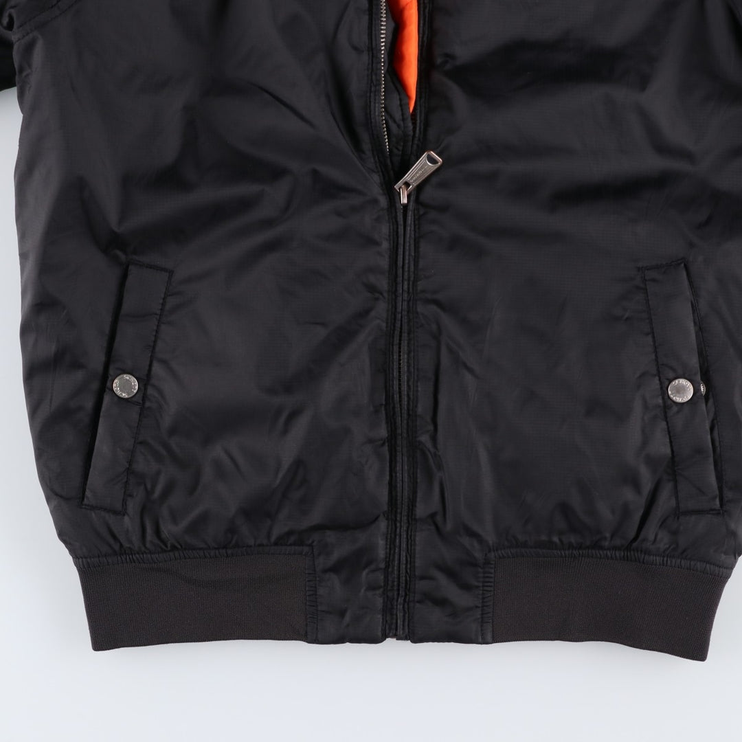 Civilian SCHOTT CWU-R Type Padded Military Flight Jacket, Men's Size Small Nylon black type Vintage Second Hand