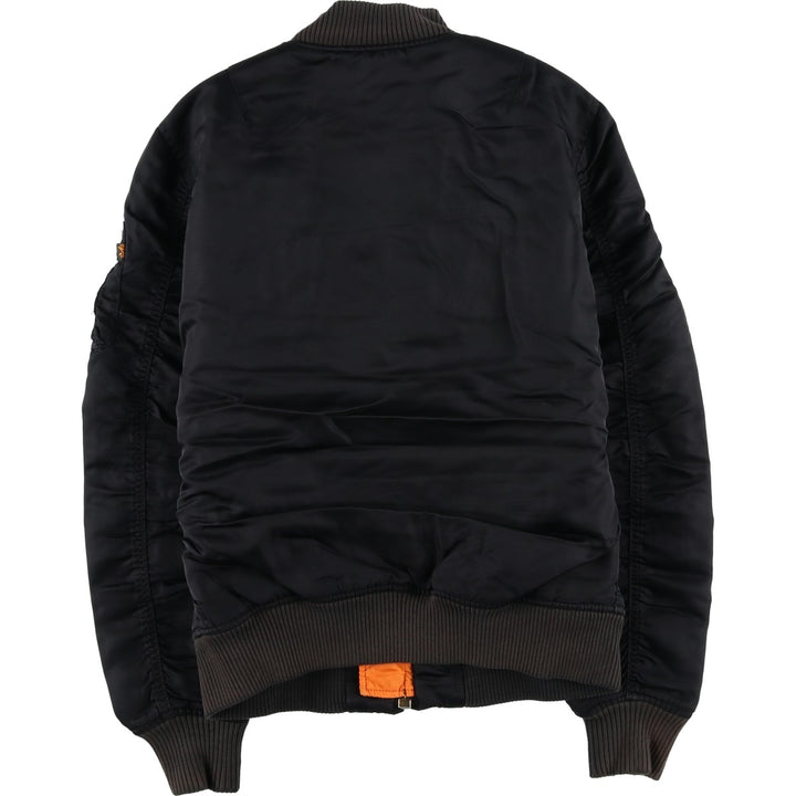 Alpha Industries (ALPHA) Insulated Military Flight Jacket, Women's Size L (Civilian Item) Nylon black type Vintage Second Hand