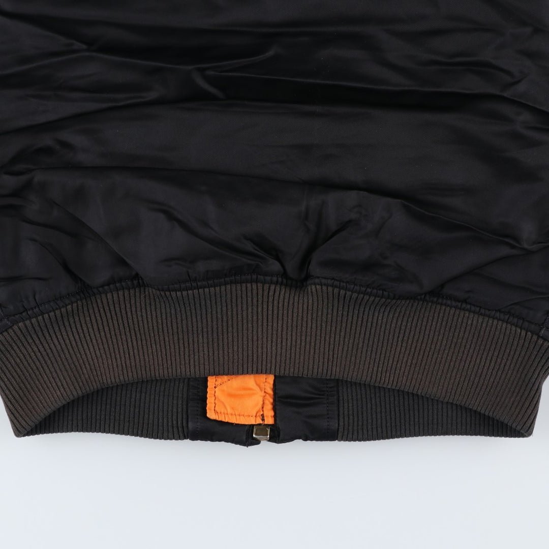 Alpha Industries (ALPHA) Insulated Military Flight Jacket, Women's Size L (Civilian Item) Nylon black type Vintage Second Hand