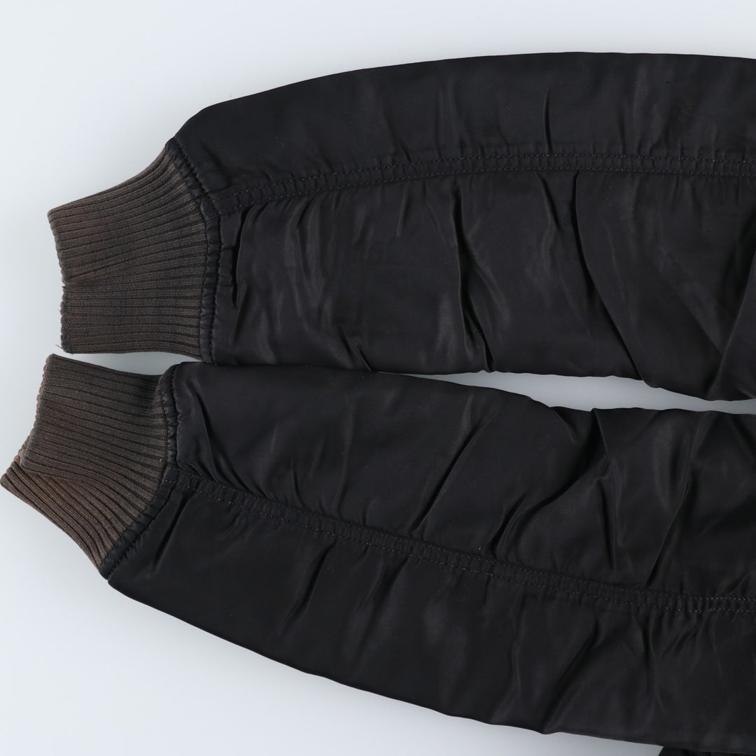 Alpha Industries (ALPHA) Insulated Military Flight Jacket, Women's Size L (Civilian Item) Nylon black type Vintage Second Hand