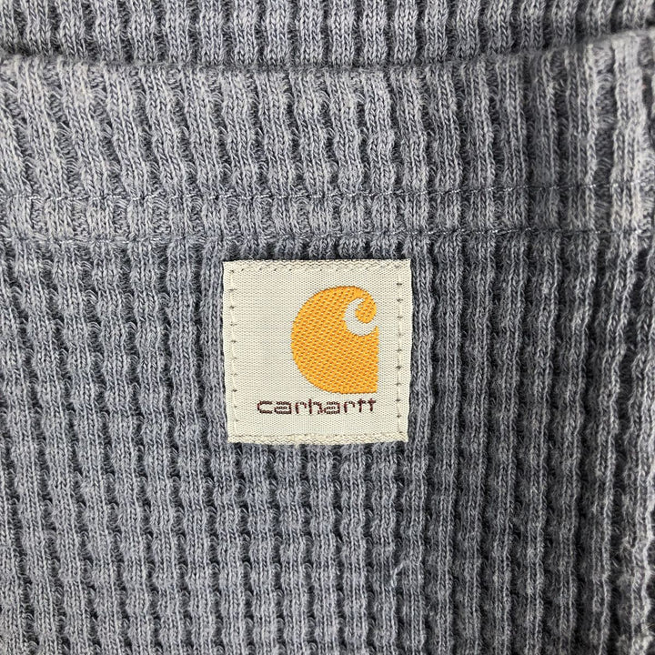 Carhartt Relaxed Fit Thermal Long-Sleeve T-Shirt, Waffle Pattern, Women's Size XS (equivalent) cotton blue type Vintage Second Hand