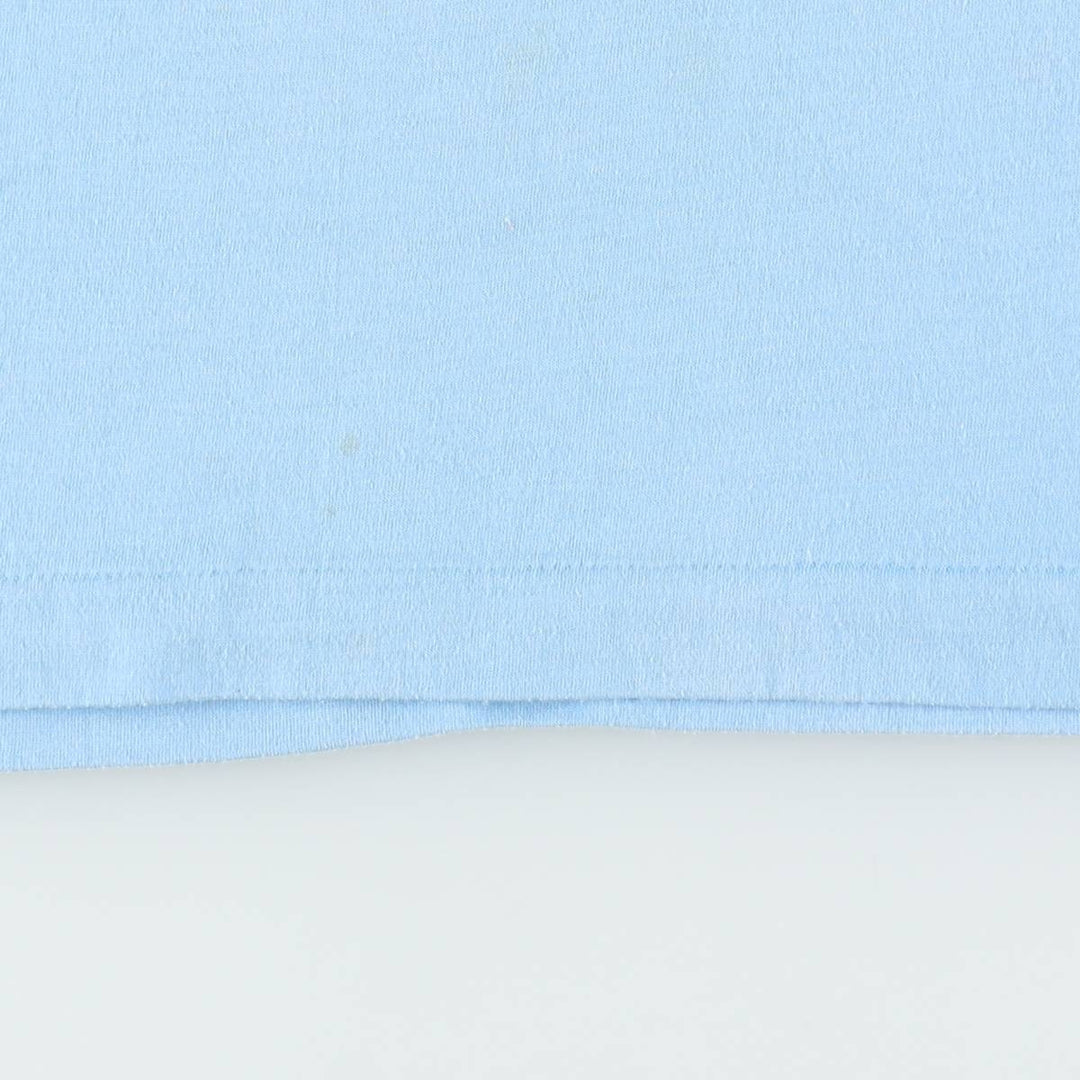 80'S Screen Stars Long-Sleeve T-Shirt, Made in USA, Women's Size M (Equivalent), Vintage cotton Blue type light blue Vintage Second Hand