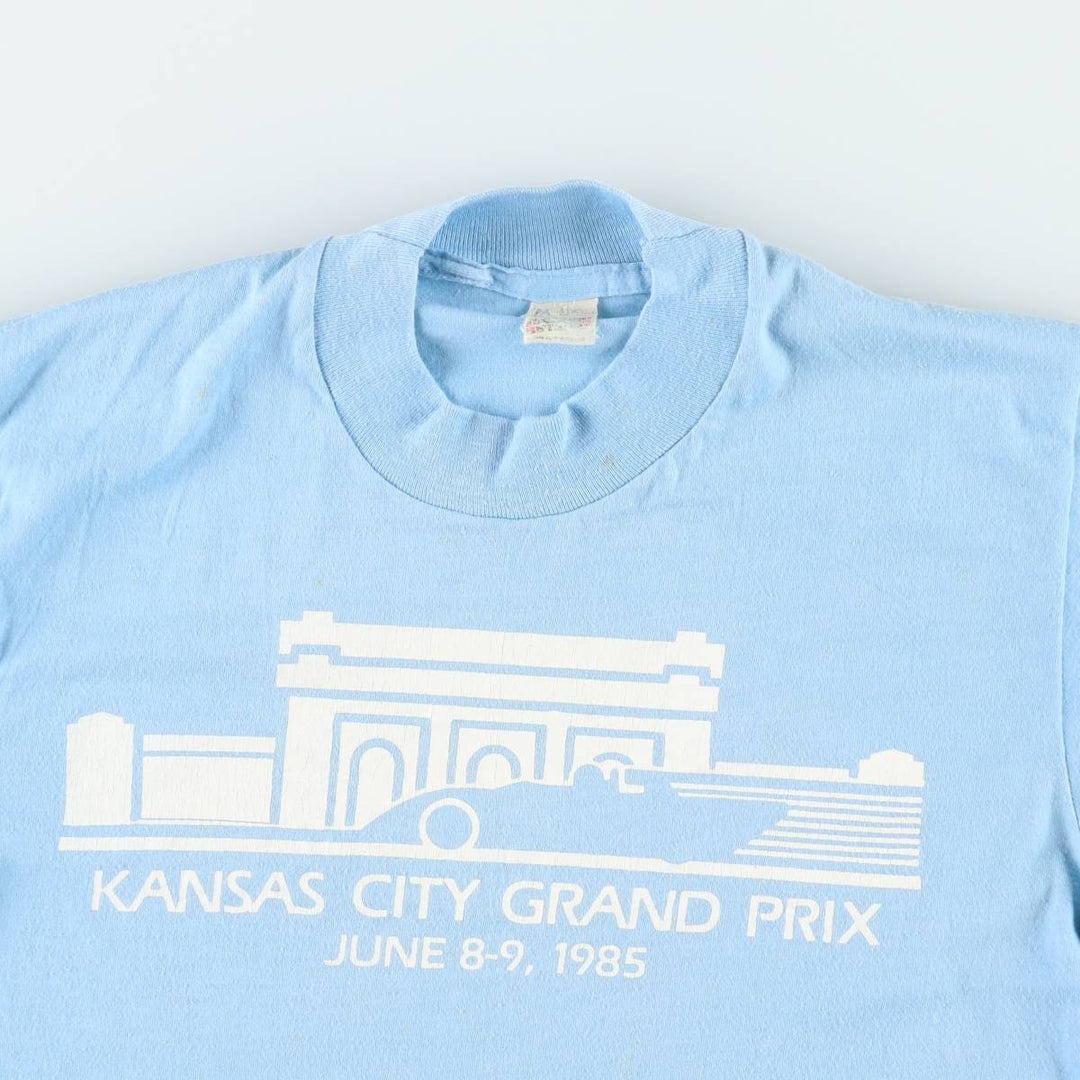 80'S Screen Stars Long-Sleeve T-Shirt, Made in USA, Women's Size M (Equivalent), Vintage cotton Blue type light blue Vintage Second Hand