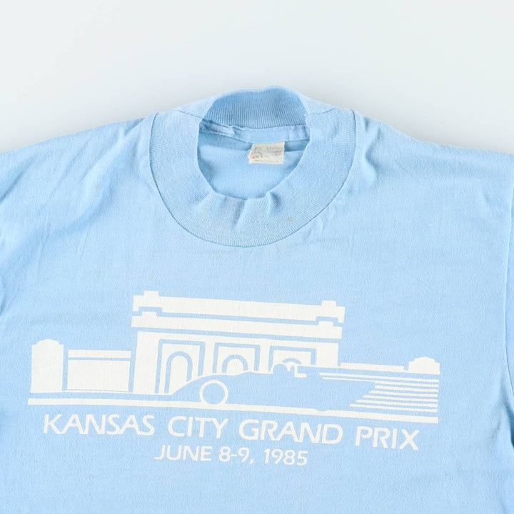 80'S Screen Stars Long-Sleeve T-Shirt, Made in USA, Women's Size M (Equivalent), Vintage cotton Blue type light blue Vintage Second Hand
