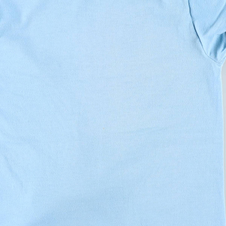 80'S Screen Stars Long-Sleeve T-Shirt, Made in USA, Women's Size M (Equivalent), Vintage cotton Blue type light blue Vintage Second Hand