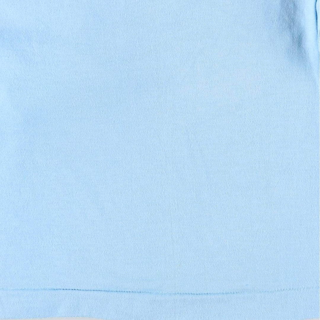 80'S Screen Stars Long-Sleeve T-Shirt, Made in USA, Women's Size M (Equivalent), Vintage cotton Blue type light blue Vintage Second Hand