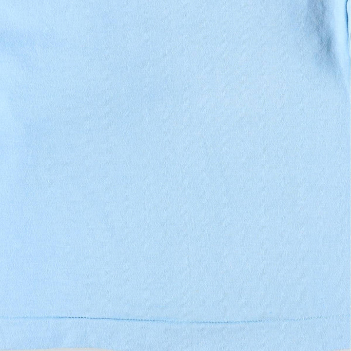 80'S Screen Stars Long-Sleeve T-Shirt, Made in USA, Women's Size M (Equivalent), Vintage cotton Blue type light blue Vintage Second Hand
