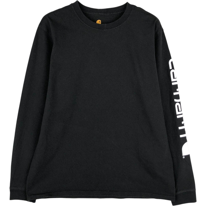 Carhartt ORIGINAL FIT Long-Sleeve T-Shirt (Women's Size M) cotton black type Vintage Second Hand
