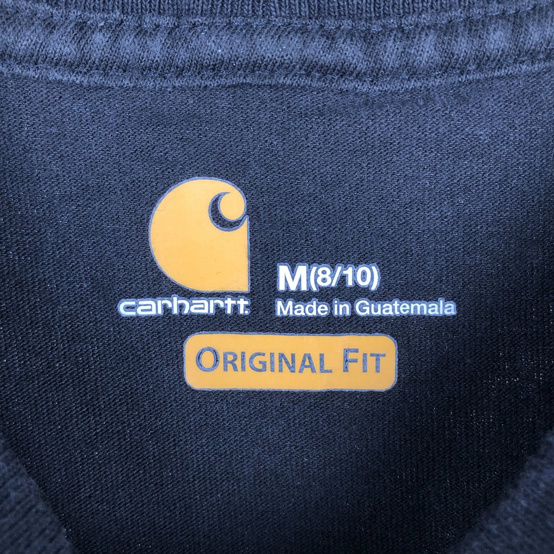 Carhartt ORIGINAL FIT Long-Sleeve T-Shirt (Women's Size M) cotton black type Vintage Second Hand