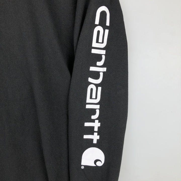 Carhartt ORIGINAL FIT Long-Sleeve T-Shirt (Women's Size M) cotton black type Vintage Second Hand